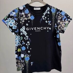 🚩steal authentic Givenchy Women's Floral Black T-Shirt